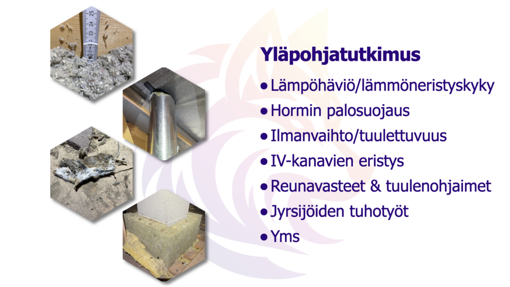 Puhallusvillan asennus yläpohjaan eli välikatolle. Sidosaine eli liima tekniikalla. Sidox, Ekovilla, Selluvilla, Välikatto, Lisäeristys, Välikaton eristys, Tampere ja Pirkanmaa